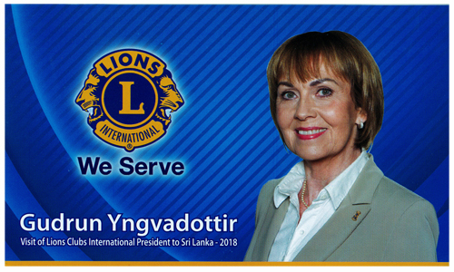 Visit of Lions Clubs International President Folder - 2018