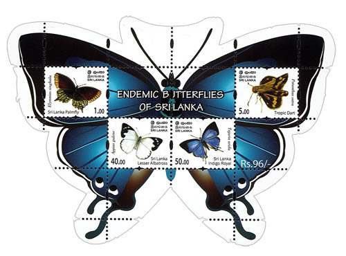 Endemic Butterflies of Sri Lanka (SS - BLUE) - 2022 2/3