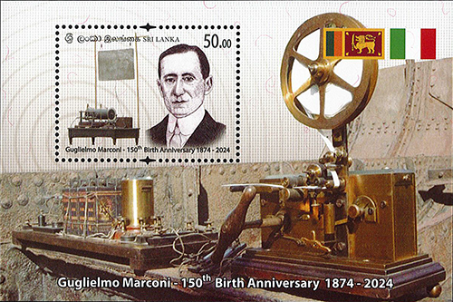 Guglielmo Marconi - 150th Birth Anniversary - (SS) (2024) 